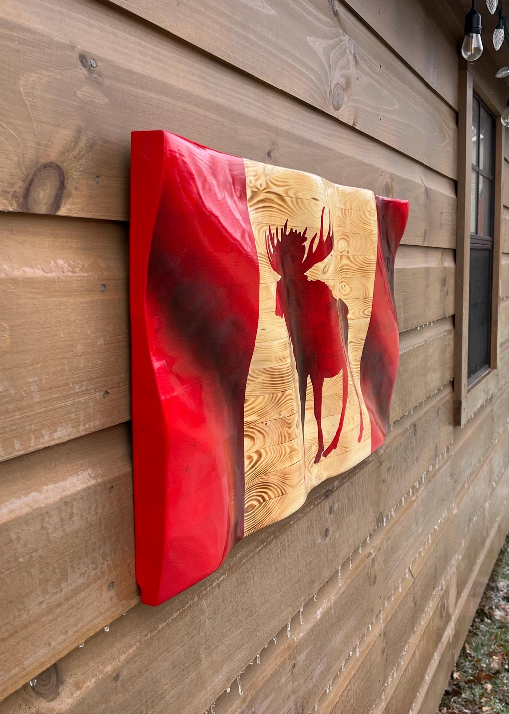 Wavy Canada Moose Flag