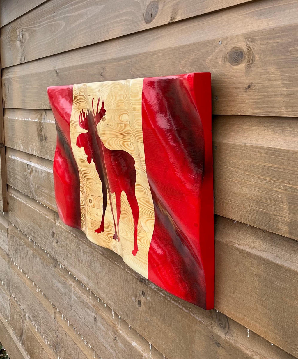 Wavy Canada Moose Flag